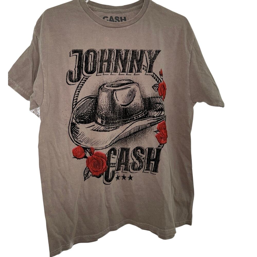 JOHNNY CASH Relaxed Cotton Crew Tee in Desert Sandstorm Size Large New w/o Tag